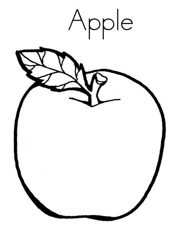 half eaten apple coloring pages - photo #21