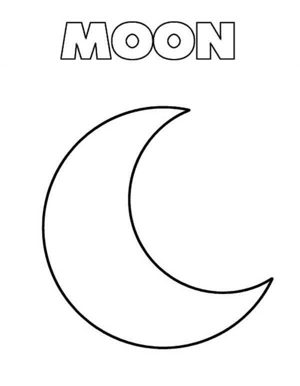 m for moon coloring pages - photo #2
