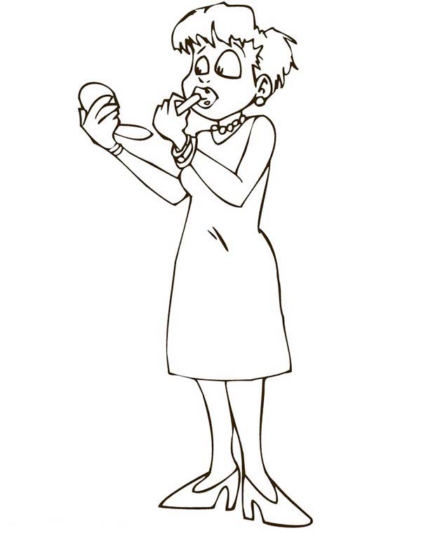 make up coloring pages - photo #18