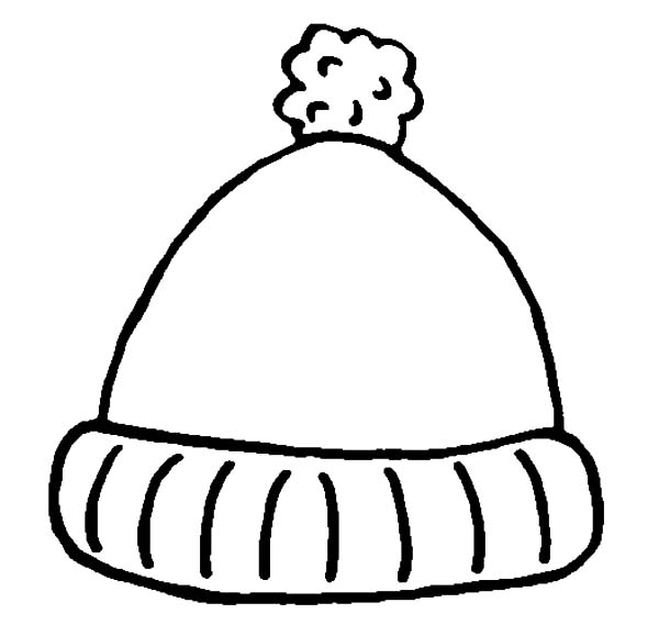 winter hat clipart black and white - photo #19