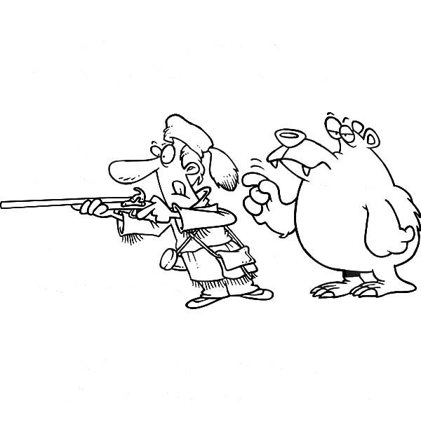 rabbit hunting coloring pages - photo #36