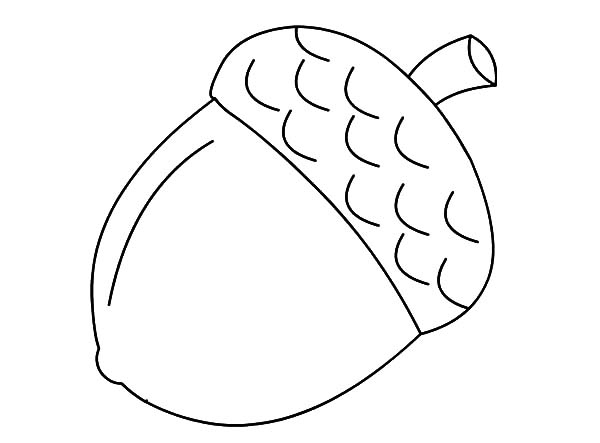 oak leaf with acorns coloring pages - photo #16