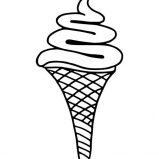 Ice Cream, Drawing Ice Cream Coloring Page: Drawing Ice Cream Coloring Page