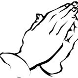 Hand, Hand Praying To God Coloring Page: Hand Praying to God Coloring Page
