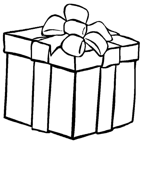 Gifts, : Kids Love Big Box of Gifts Coloring Page