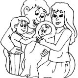 Family, New Family Member Coloring Page: New Family Member Coloring Page