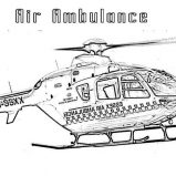 Medical, Helicopter Air Ambulance For Medical Care Coloring Page: Helicopter Air Ambulance for Medical Care Coloring Page
