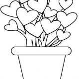 Plants, Love Plants Coloring Page: Love Plants Coloring Page