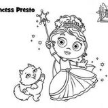 Superwhy, Princess Presto Using Her Magic Wand In Superwhy Coloring Page: Princess Presto Using Her Magic Wand in Superwhy Coloring Page