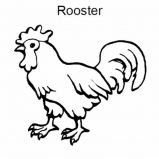 Rooster, R Is For Rooster Coloring Page: R is for Rooster Coloring Page