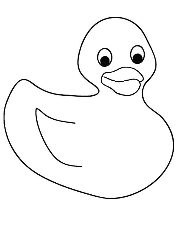 Rubber Ducky Posing Coloring Page Coloring Sky