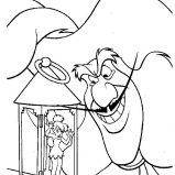 Peter Pan, Tinkerbell Caught By Captain Hook In Peter Pan Coloring Page: Tinkerbell Caught by Captain Hook in Peter Pan Coloring Page