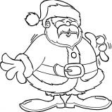Santa Claus, Cartoon Of Santa Claus Coloring Pages: Cartoon of Santa Claus Coloring Pages
