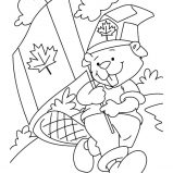 Canada Day Event, A Cuddly Beaver Boyscout On Canada Day Event Coloring Pages: A Cuddly Beaver Boyscout on Canada Day Event Coloring Pages