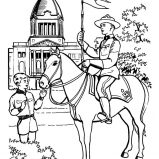 Canada Day Event, Famous Canadian Horse Guard On Canada Day Event Coloring Pages: Famous Canadian Horse Guard on Canada Day Event Coloring Pages