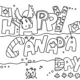 Canada Day Event, Lovely Banner For Canada Day Event Coloring Pages: Lovely Banner for Canada Day Event Coloring Pages