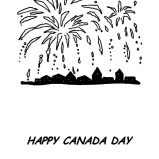 Canada Day Event, Lovely Fireworks On Canada Day Event Coloring Pages: Lovely Fireworks on Canada Day Event Coloring Pages
