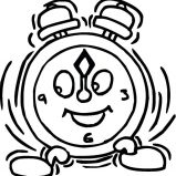 Alarm Clock, Alarm Clock Ringing In The Morning Coloring Pages: Alarm Clock Ringing in the Morning Coloring Pages