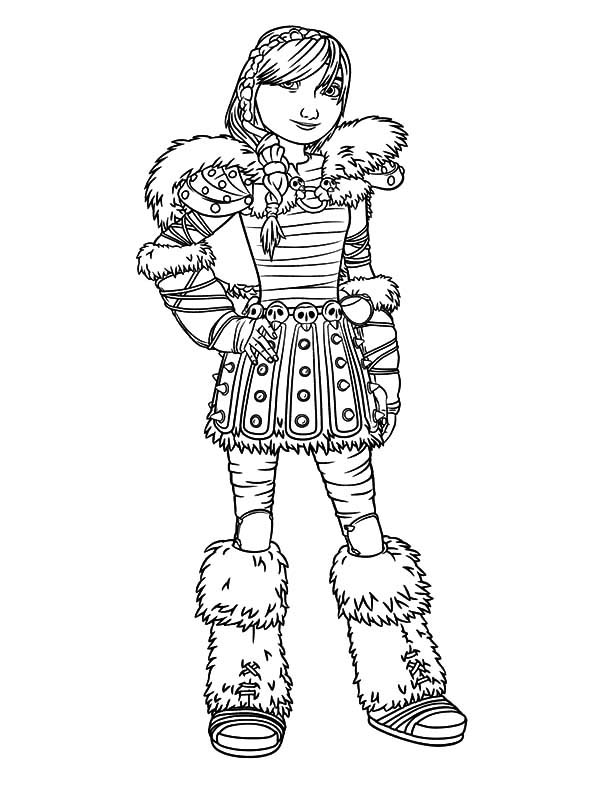 Beautiful Astrid In How To Train Your Dragon Coloring ...