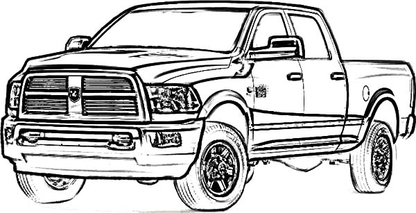 Dodge Car Longhorn Truck Coloring Pages Coloring Sky