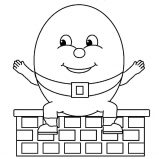 Humpty Dumpty, Humpty Dumpty Spread His Hand Wide Coloring Pages: Humpty Dumpty Spread His Hand Wide Coloring Pages