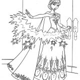 Elsa, Queen Elsa Make Barrier From Ice Coloring Pages: Queen Elsa Make Barrier from Ice Coloring Pages